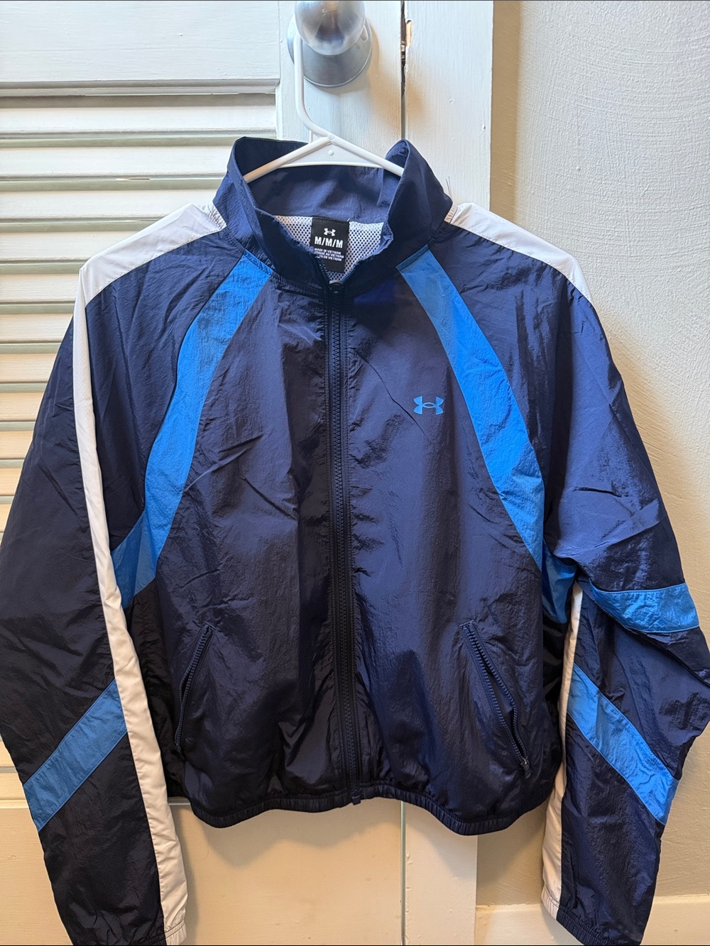 Under Armour Navy, Royal Blue & White Women's Windbreaker Jacket